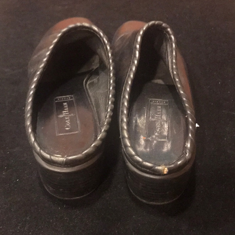 Cole Haan black leather mules size 10 - Picture 6 of 7